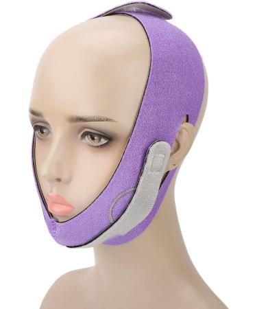 Qukaim Facial Slimming Strap Face Lifting Band V Line Elastic Graphene Breathable Adjustable Strap for Slimming Face Purple - Buy Online on GoSupps.com