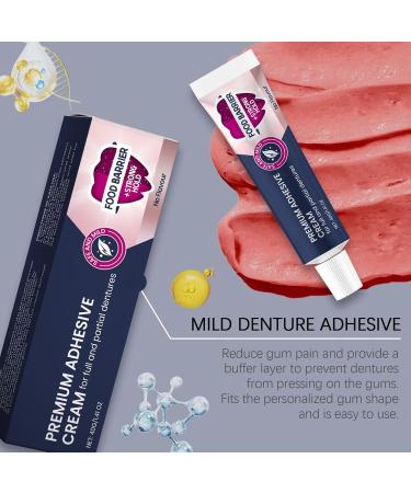 Xujuika Denture bonding cream bonding cream for retainers 40 g daily care cream for a secure hold when eating on the go and at home for women and men of all ages - Buy Online on GoSupps.com