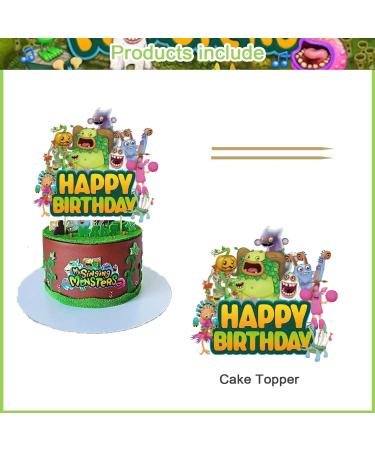 37pcs My Singing Monster Birthday Decorations Singing Monster Cupcake Toppers Monster Birthday Cake Toppers Singing Monster Party Decorations Themed Party Cake Decorations Supplies - Buy Online on GoSupps.com