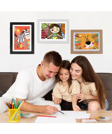 Takezuaa Children's Art Frame - A4 Picture Frame for Kids' Drawings Holds 150+ Artworks Front Opening Set of 4 White Fillable Frames - Buy Online on GoSupps.com