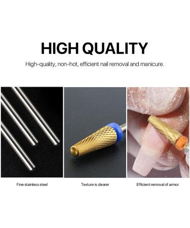 5 in 1 Multifunctional Nail Drill Bits Nail Grinding Bits Replacement Nail File Bits for Manicuring Polishing Pedicuring Removing - Buy Online on GoSupps.com