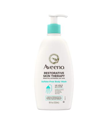Aveeno Restorative Skin Therapy Sulfate-Free Body Wash  18 fl oz (532 ml)