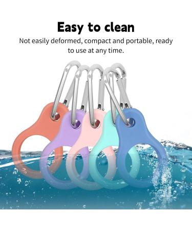 5PC Silicone Water Bottle Buckle with Karabiner Clip | Portable & Colorful Holders for Hiking Camping & Outdoor Activities - Buy Online on GoSupps.com