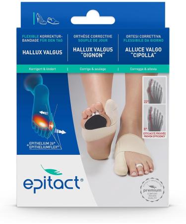 EPITACT Double Protection Corrective Bandage for Hallux Valgus Bunion - Right Foot Size L | International Shipping Available - Buy Online on GoSupps.com