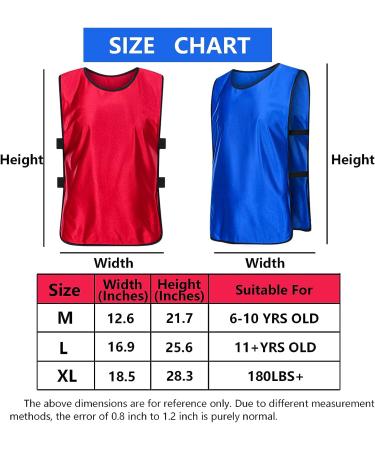 ZIXINZIYI Scrimmage Team Practice Vests Pinnies Jerseys for Adult Youth Sports Basketball Soccer  Football Volleyball Medium - Buy Online on GoSupps.com