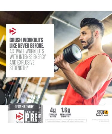 Dymatize Athlete's Pre Pre-Workout - Orange Pineapple 7.05 oz (200 g) | Boost Energy & Performance - Buy Online on GoSupps.com