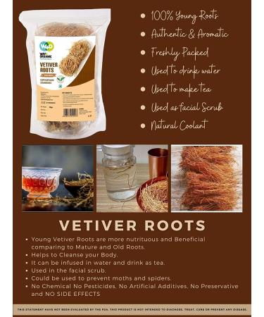 Vetiver Root (50g) Young Roots | Natural Herbal Coolant - Way4Organic - Buy Online on GoSupps.com