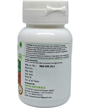 Safed Musli Capsule 500 mg. 60 Count (Chlorophytum arundinaceum) (Pack of 4) - Buy Online on GoSupps.com