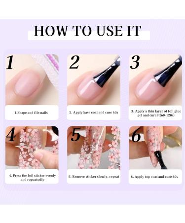 Nail Foil Glue Gel 15ML - Perfect for Nail Art & Foil Stickers - Soak Off Transfer Gel for DIY Manicure with LED Lamp - 1-Pc - Buy Online on GoSupps.com