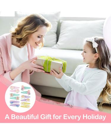 6 Pairs Multi-Colored Hair Clips for Girls - Mermaid Butterfly Rainbow & Flower Accessories | Perfect Birthday Party Gift - 12 Pack - Buy Online on GoSupps.com