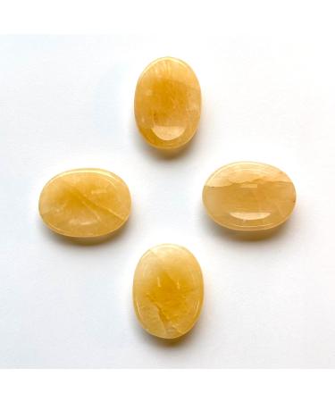 Yellow Aventurine Healing Crystal Thumb Worry Stone - Compassion and Positivity Stress Relief Gift - Buy Online on GoSupps.com