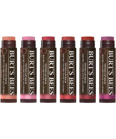 Burt's Bees Pink Blossom Tinted Lip Balm with Shea Butter - 100% Natural Formula - Buy Online on GoSupps.com