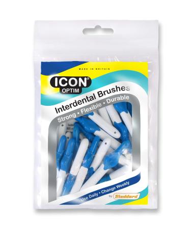Stoddard Icon Blue Standard Interdental Brushes - 25 Per Pack Blue 25 Count (Pack of 1)