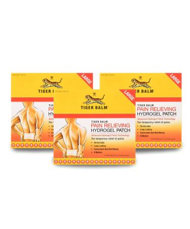 Tiger Balm Pain Relieving Patch Large 4 Each (Pack of 3) 4 Count (Pack of 3)