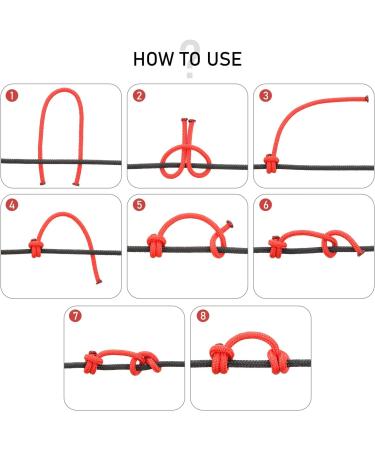 2 Pieces Archery D Loop Rope Set - 10 Feet, Bowstring Serving Thread, Release Material - Black and Red - Buy Online on GoSupps.com