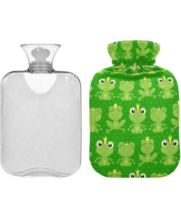 Hot Water Bottles with Frog Cover - 2L Pain Relief & Warmth for Cramps & Cold Feet - Buy Online on GoSupps.com