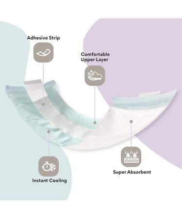 Perineal Ice Packs for Postpartum with Adhesive Strip - 2-in-1 Cold Pack Pads for After Birth - Instant Relief (12 Pack) - Buy Online on GoSupps.com