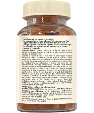 Adrien Gagnon - Vitamin D3 Sugar-Free 2500iu Gummies - Orange Flavor 60 Count - Buy Online on GoSupps.com