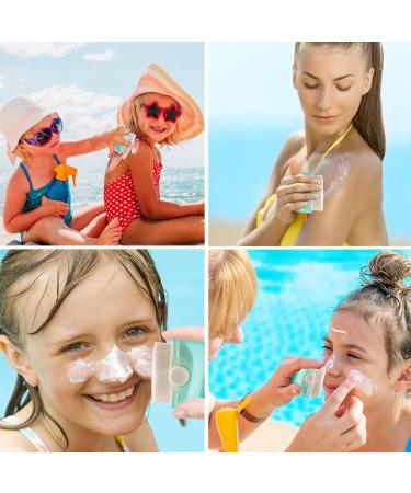 Buy Sunscreen Applicator for Kids - 2 Pack Brush Set with Protective Caps & Cleaning Pad | Sunblock Buddy Green - Buy Online on GoSupps.com