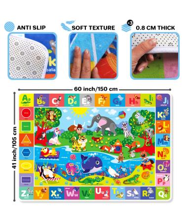Quokka Baby Play Mat for Floor - Super Soft ABC Playmat for Toddlers & Infants - Large Non-Slip Rug for Crawling & Playing - Buy Online on GoSupps.com