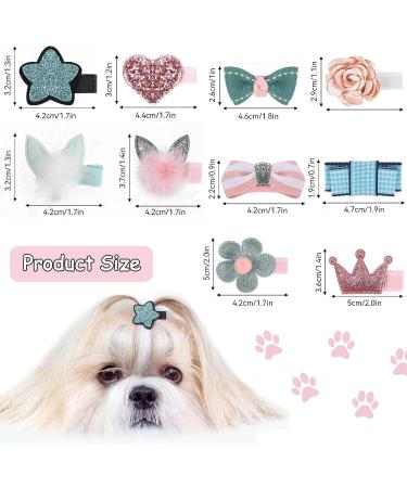 Taicols 10-Piece Dog and Cat Hair Clips - Stylish Accessories for Small to Medium Pets | Perfect for Dog Arches & Hair Care - Buy Online on GoSupps.com