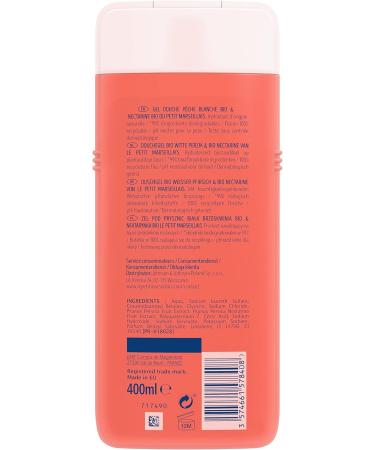 Marseillais Organic Shower Gel Peach 400 ml - Buy Online on GoSupps.com