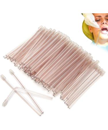 100pcs Disposable Saliva Ejector Aspirator Tube - Surgical Oral Care Suction Tips for Dentists - Buy Online on GoSupps.com