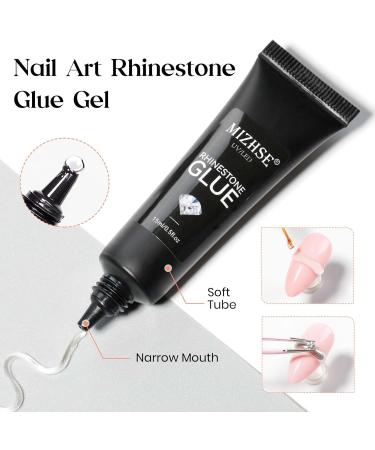  MIZHSE MIZHSE 3D Sculpting Gel with Chrome Powder 2 x 15g Rhinstone Clear Glue for Nail Design Silver/Gold Mirror Effect 5D Relief Sculpting - Buy Online on GoSupps.com