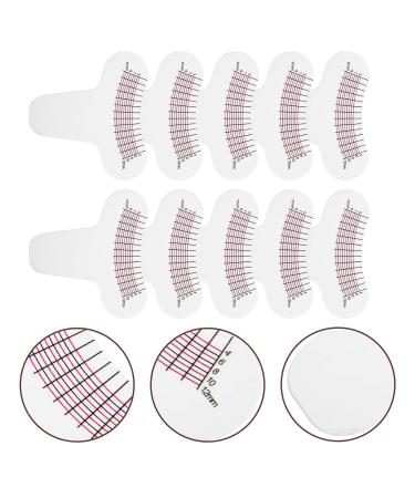SHERCHPRY Lash Room Decor & Tools - 10pcs Eyelash Ruler Curling Degree & Eye Pads for Lash Extensions - Buy Online on GoSupps.com