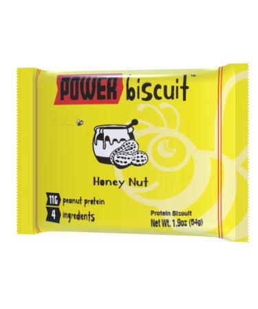 POWER biscuit | Honey Nut Protein Bar 11g Protein Made with Honey Peanuts Dates Cocoa Butter Cheap and Good Enough for You (1 Bar)
