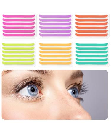 Mifoci 72 Pcs Lash Lift Rods Ribbon Kit Reusable Silicone Pads Lash Lift Tool Soft Pads Perm Ribbon Eyelash Lifting Compensator Flexible Eyelash Tapes Makeup Beauty Tools for Eyelashes Lifting