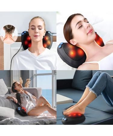 Mayetec Neck Massage Device - Shiatsu Massage Pillow with Heat for Deep Tissue Relief - Perfect for Shoulders Back & Legs - Home & Car Use - Buy Online on GoSupps.com