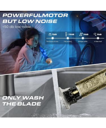 Professional Gold Hair Clippers for Men | Cordless Zero Gapped Trimmer with LCD Display | Ideal Men's Gifts & Beard Edgers - Buy Online on GoSupps.com