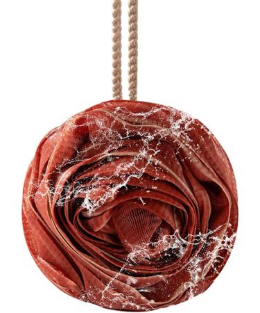 Bath Sponges for Shower Rose Multipurpose Bath Balls Portable Skin Friendly Body Scrubber Cute Bath Supplies for Home Apartment Dormitory Bathroom Red - Buy Online on GoSupps.com