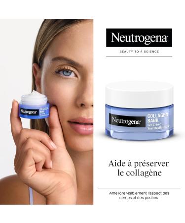 Neutrogena Gel-Cr me Yeux Revitalisant Collagen Bank (pot de 15 g) Cr me yeux anti-cernes pour aider pr server le collag ne Soin contour des yeux pour r duire visiblement cernes & poches - Buy Online on GoSupps.com