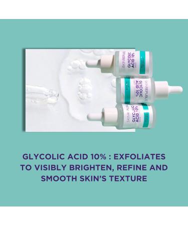 Skin Republic Glycolic Acid 10% Exfoliating Serum to visibly brighten refine tone and smooth skin texture (30ml) - Buy Online on GoSupps.com