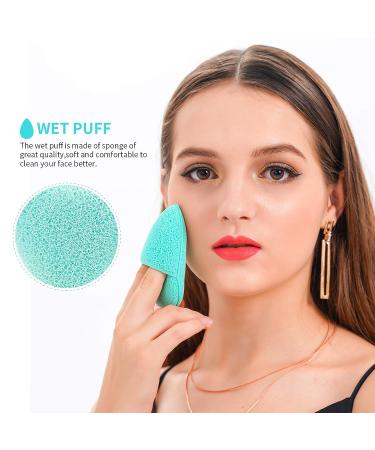 Ducare Silicone Face Mask Brush & Facial Cleansing Sponges Set - 4 PCS | Soft Double-Ended Brush for Mud, Clay, DIY Green - Beauty Essential - Buy Online on GoSupps.com