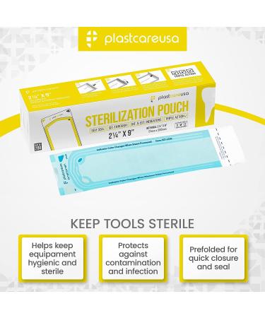 200 2.25 x 9 Sterilization Pouches - Autoclave Bags for Dental & Medical Instruments - Buy Online on GoSupps.com