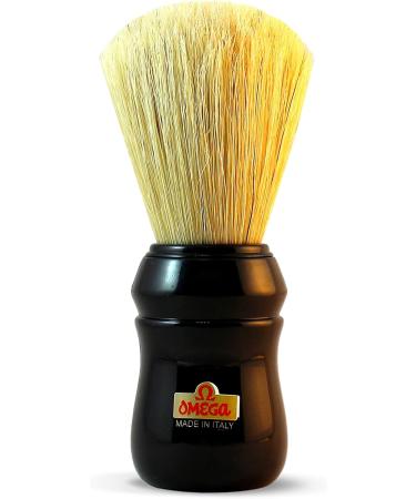 Premium Black Mango Shaving Brush with Bolt & Stand | Omega - International Shipping Available - Buy Online on GoSupps.com