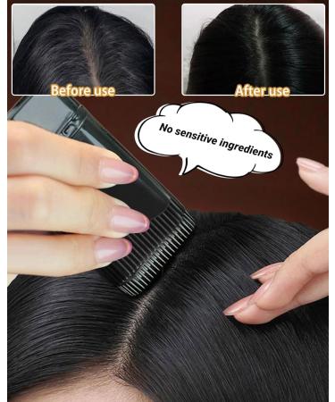 B ton de coloration 2-en-1 et peigne teinture au peigne s re et pratique b ton de retouche r sistant l'eau et la sueur pour Les Cheveux Et Les Racines Noir fonc Marron - Buy Online on GoSupps.com