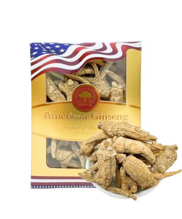 Hand-Selected American Wisconsin Farmed Ginseng Root | Cultivated Wisconsin American Ginseng (Medium 4oz/Box) American Ginseng-Box-4 Ounces-Medium