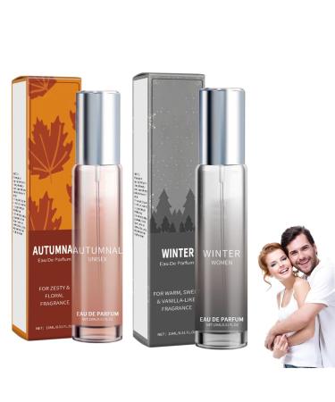 Pheromones Perfumes for Women Long-lasting and Addictive Personal Roll-on Pheromone Perfume Oil Fragrance Cologne for Women to Attract Men (Orange+Gray)