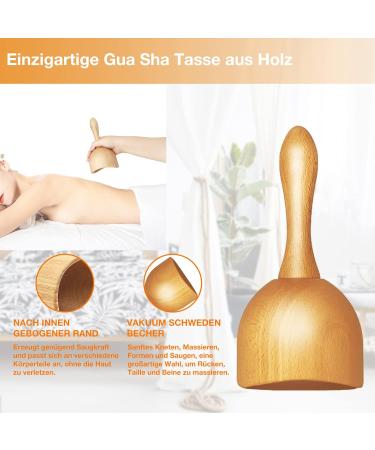 3-Piece Maderotherapy Set - Anti-Cellulite Massage Roller & Gua Sha for Pain Relief | Lymphatic Drainage Massager for Neck Legs Back & Body - Buy Online on GoSupps.com