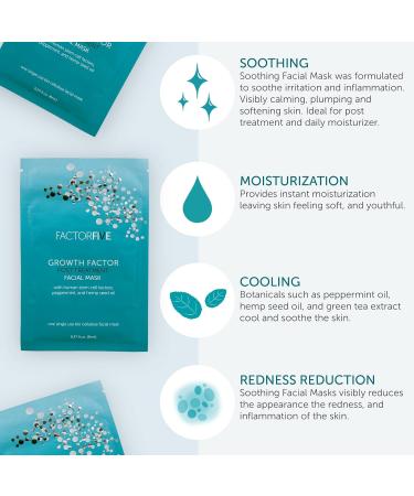 Growth Factor Facial Mask | Stem Cell Technology for Skin Recovery & Rejuvenation | Cruelty-Free Paraben-Free 8mL - Buy Online on GoSupps.com