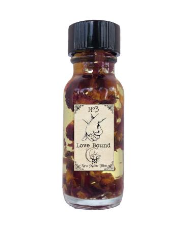 Love Bound Conjure Intention Oil .5 Oz Bottle Pagan Wiccan Herbs & Essential Oil Infused Spiritual Manifest Commitment Binding Love Fidelity Between Lovers Spells Rituals Conjure