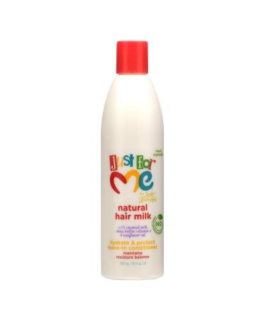 Just For Me Natural Hair Milk Hydrate & Protect Leave-In Conditioner Maintains Moisture Balance With Coconut Milk Shea Butter Vitamin E & Sunflower Oil 10 Ounce 1 Count (Pack of 1)