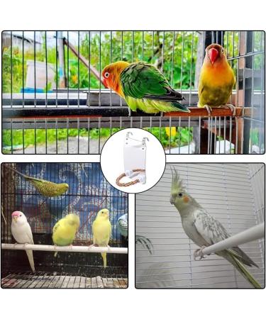Bird Mirror Cotton Rope Standing Bar Birdcage Perches Mirror Cage Hanging Toy for Cage Cockatiels Finch Canaries - Buy Online on GoSupps.com