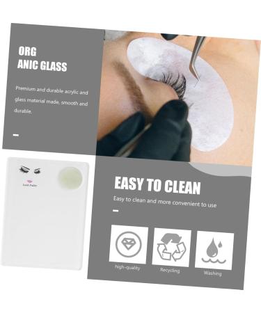 POPETPOP Beauty Tools 1pc Eyelash Grafting Board Lash Extension Pad Holder Lash Stands Forehead Lash Extension Cushion Eyelash Tool Lash Glue Gasket Acrylic White Accessories - Buy Online on GoSupps.com
