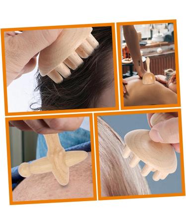 Fomiyes Household Cupboards Beech Wood Massage Set - Mushroom Head Massage Cups for Neck & Lymph Care | Perfect for Travel - Buy Online on GoSupps.com