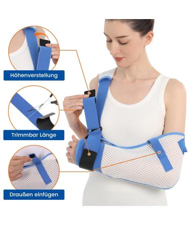 Willcom Arm Loop for Shoulder Injuries | Breathable Immobilizer with Waist Belt for Rotator Cuff Surgery - Left Arm Support - Buy Online on GoSupps.com